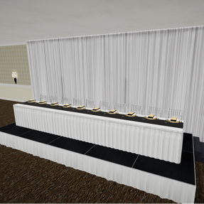 head table rental 10 person